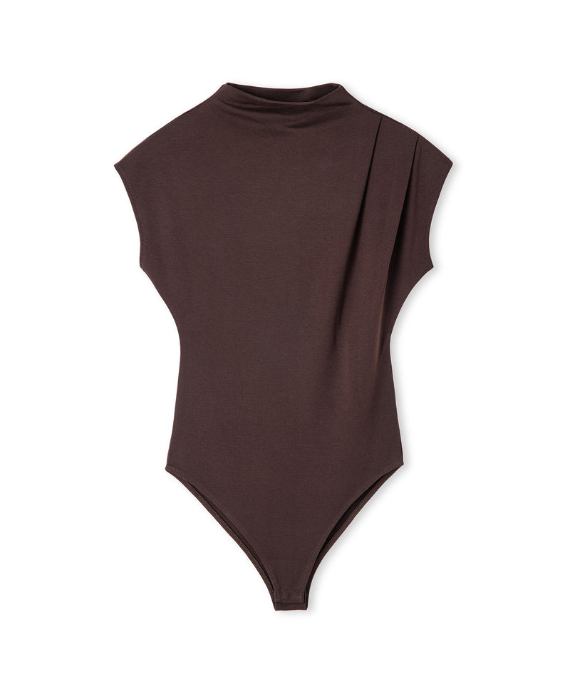 Ipekyol High Neck Bodysuit Brown