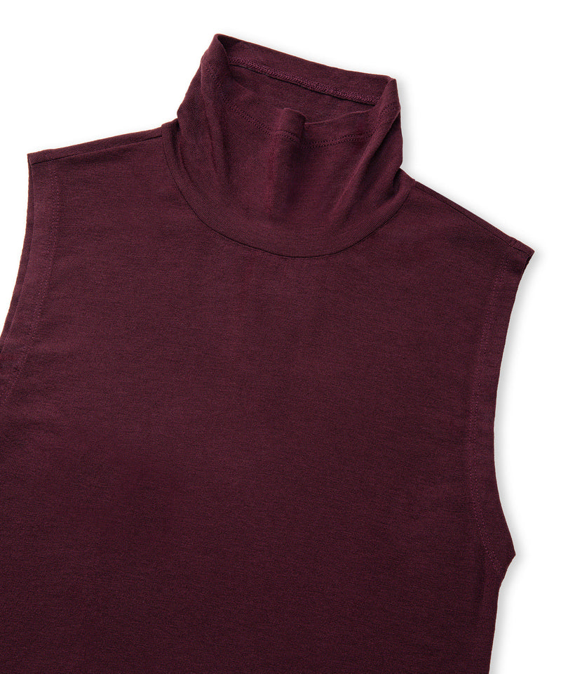 Ipekyol High-Neck Basic T-Shirt Bordoux