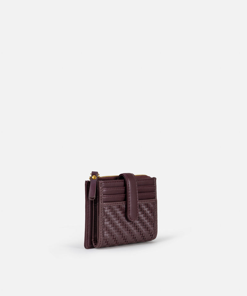 Ipekyol Intrecciato Purse  Dark Purple