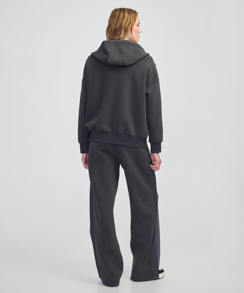 Ipekyol Color-Block Mixed Sweatshirt Anthracite