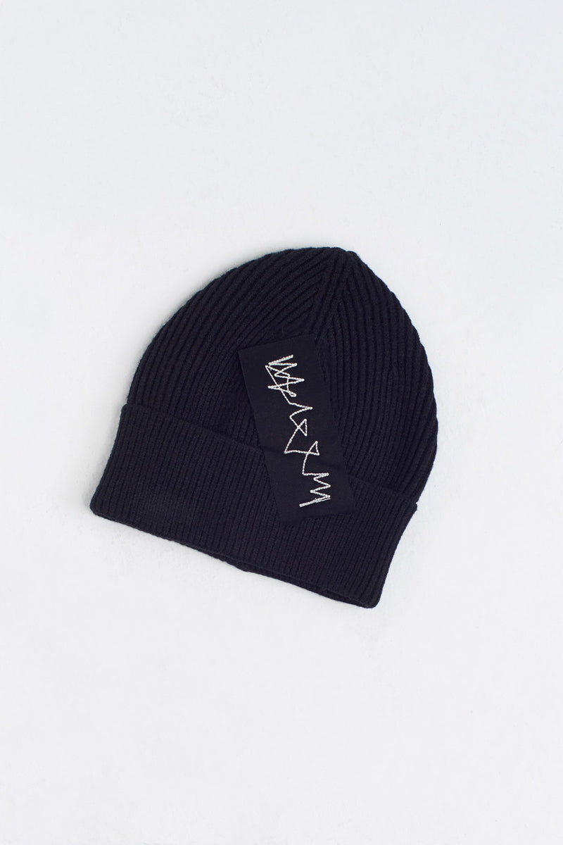 Nu Embroidered Beanie Natural/Black