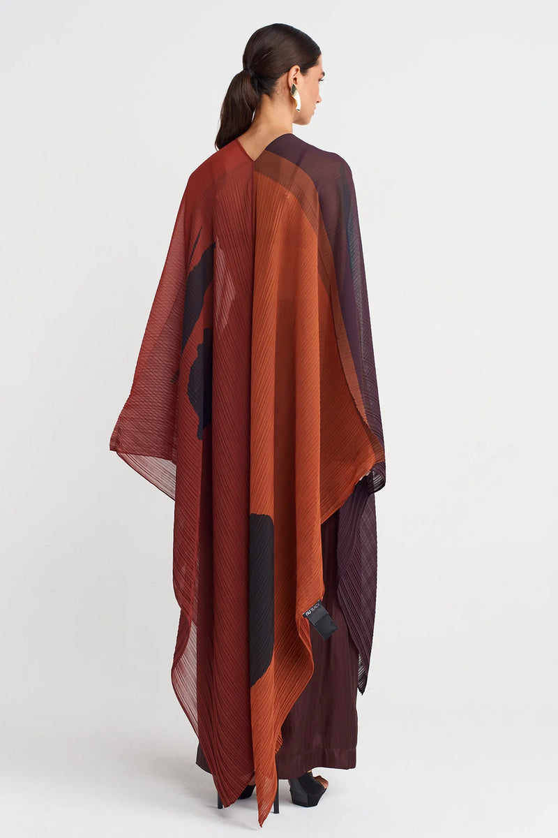 Nu Pleated Chiffon Blouse Multi Color