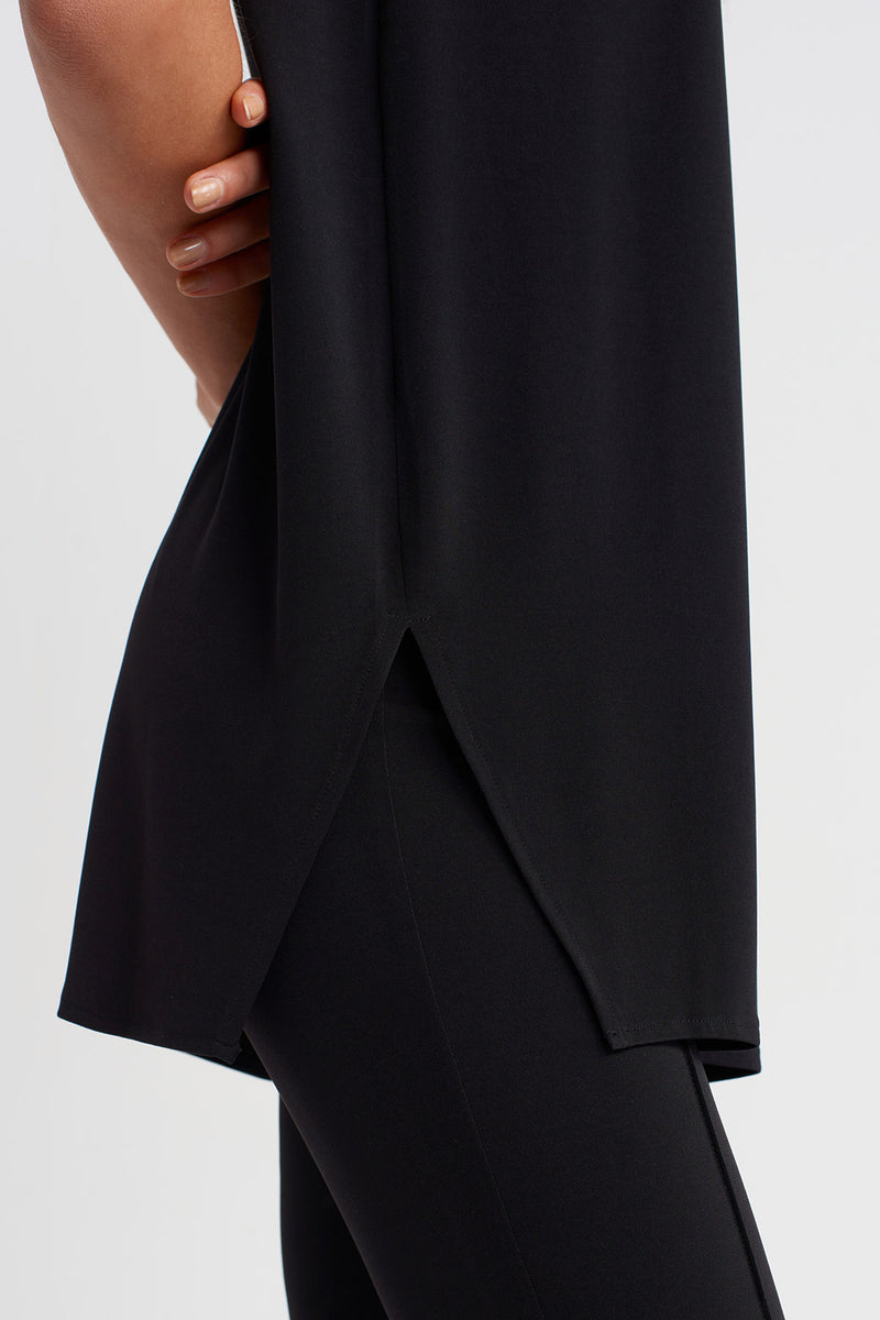 Nu Sleeveless Basic Jersey T-Shirt Black