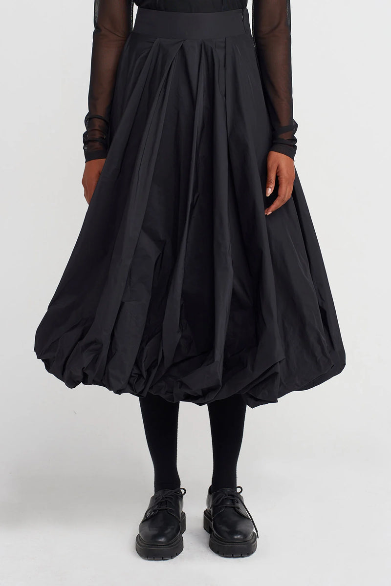 Nu Taffeta Balloon Skirt Black