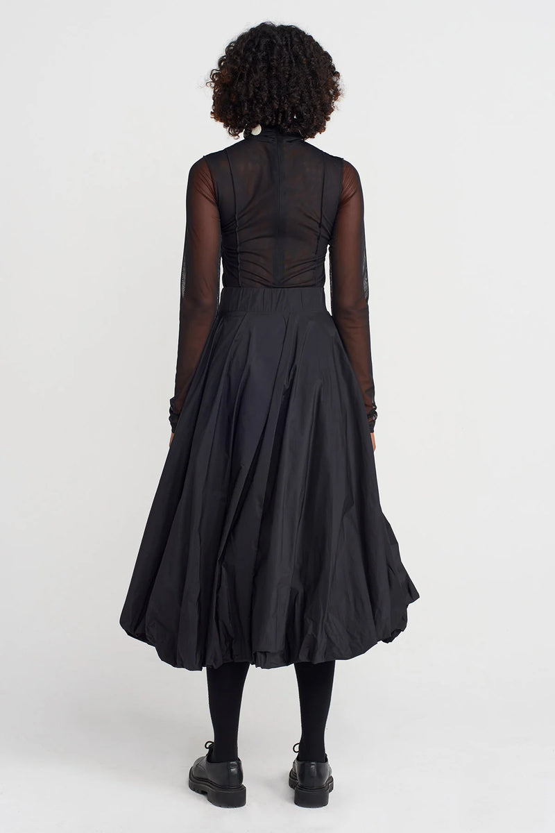 Nu Taffeta Balloon Skirt Black