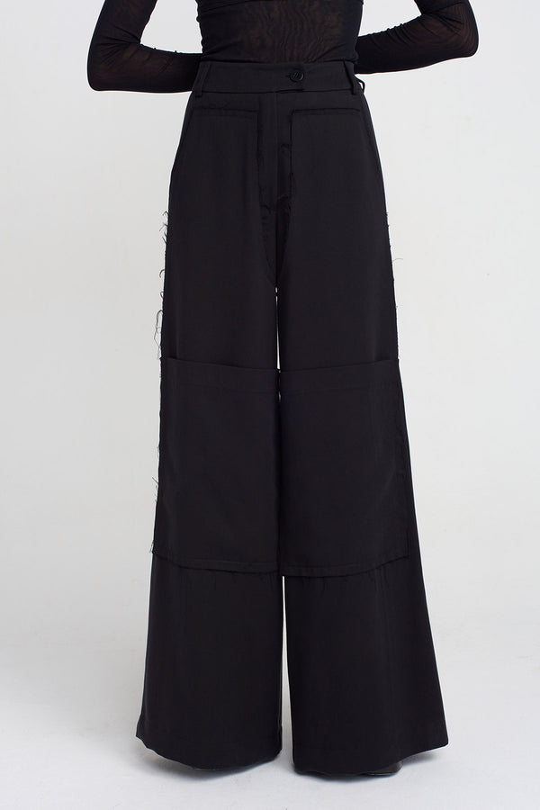 Nu Large Pocket Palazzo Pants Black