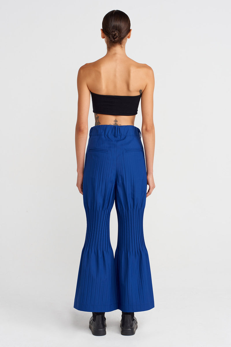 Nu Regionally Pleated Trousers Deep Sea