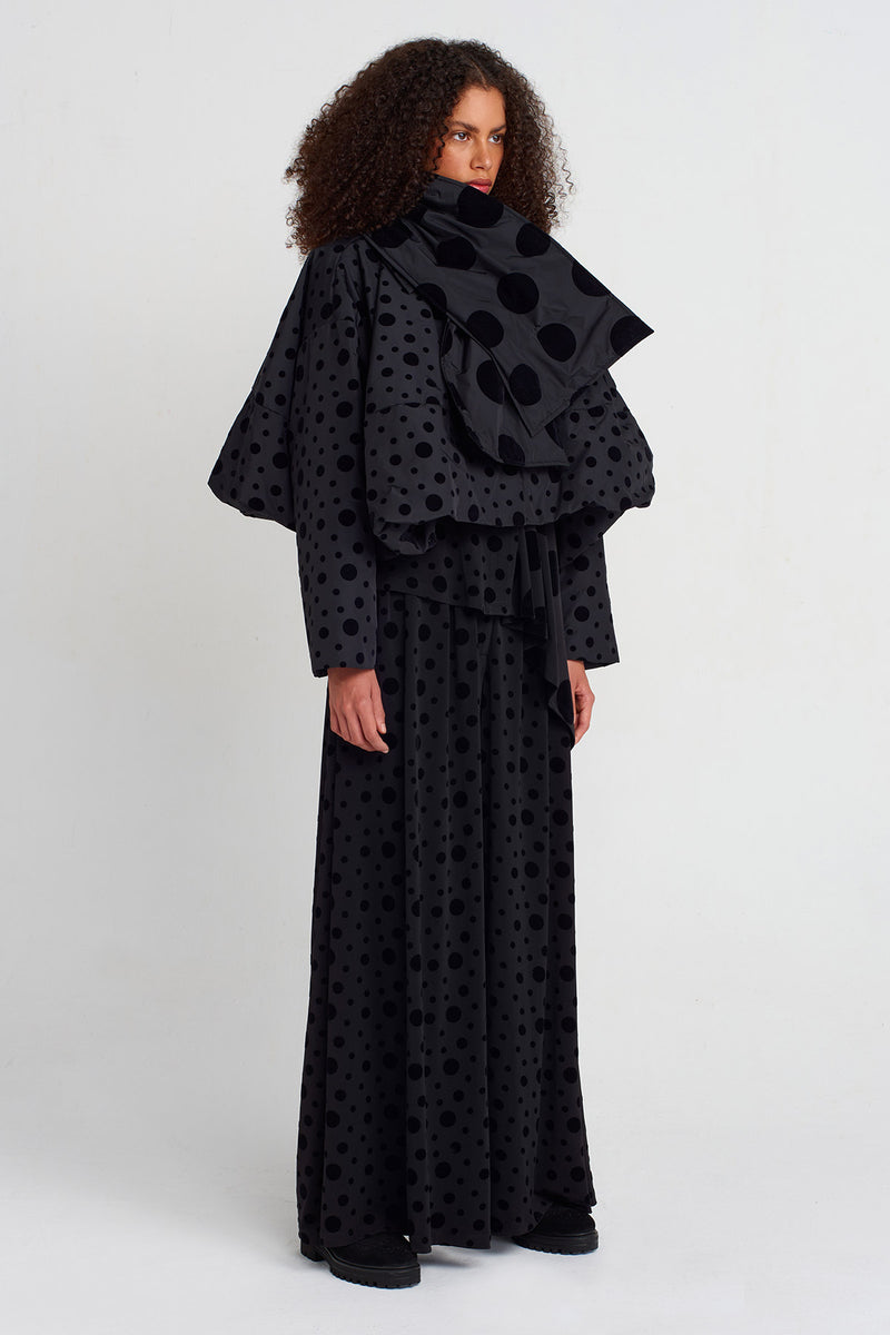 Nu Velvet Polka-Dot Taffeta Scarf Multi Color