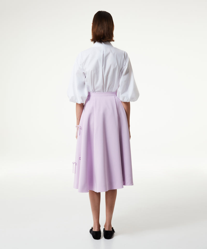 Machka Bow Midi Skirt Lilac