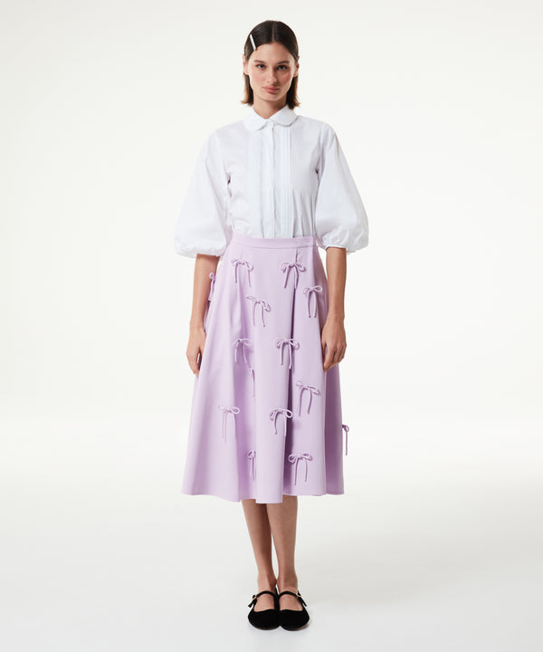 Machka Bow Midi Skirt Lilac