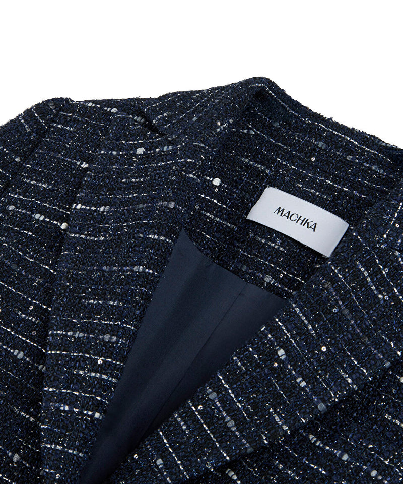 Machka Tweed Jacket Indigo