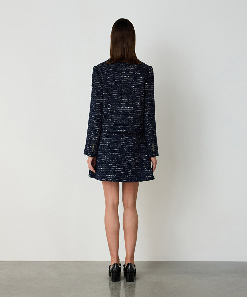 Machka Tweed Jacket Indigo