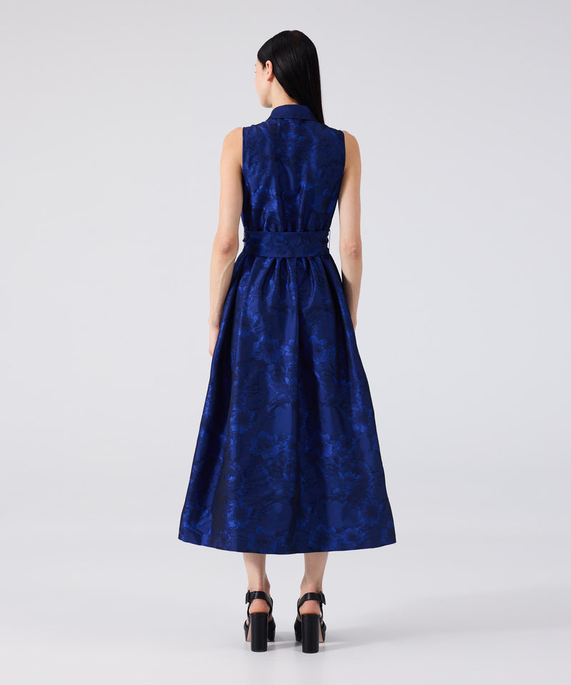 Machka Jacquard Dress Sax