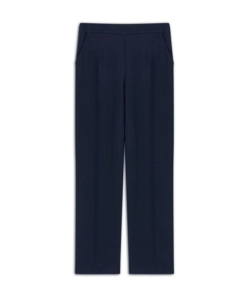 Machka Cigarette Fit Trousers Navy