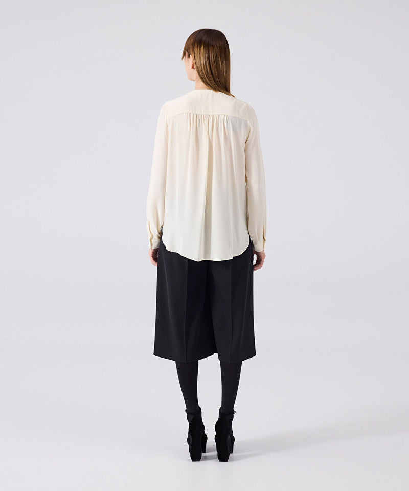 Machka Neck Tie Blouse
 Off White