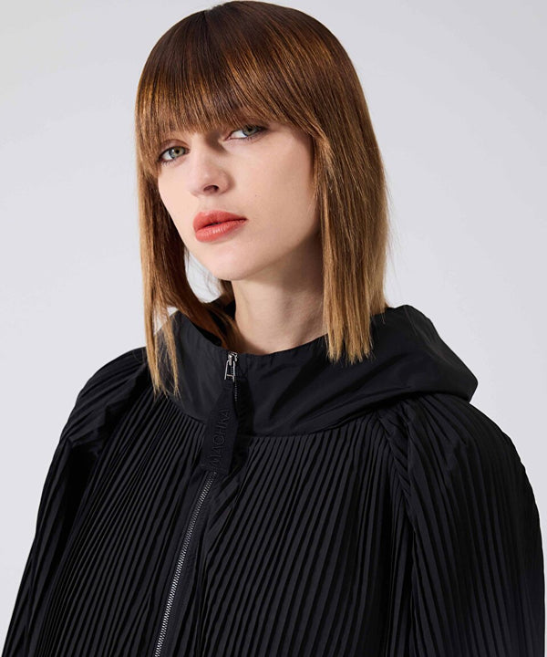 Machka Pleated Coat Black