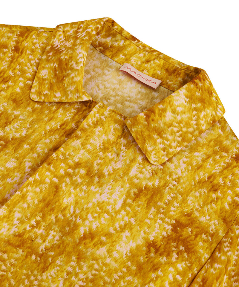 Machka Abstract Pattern Blouse Yellow