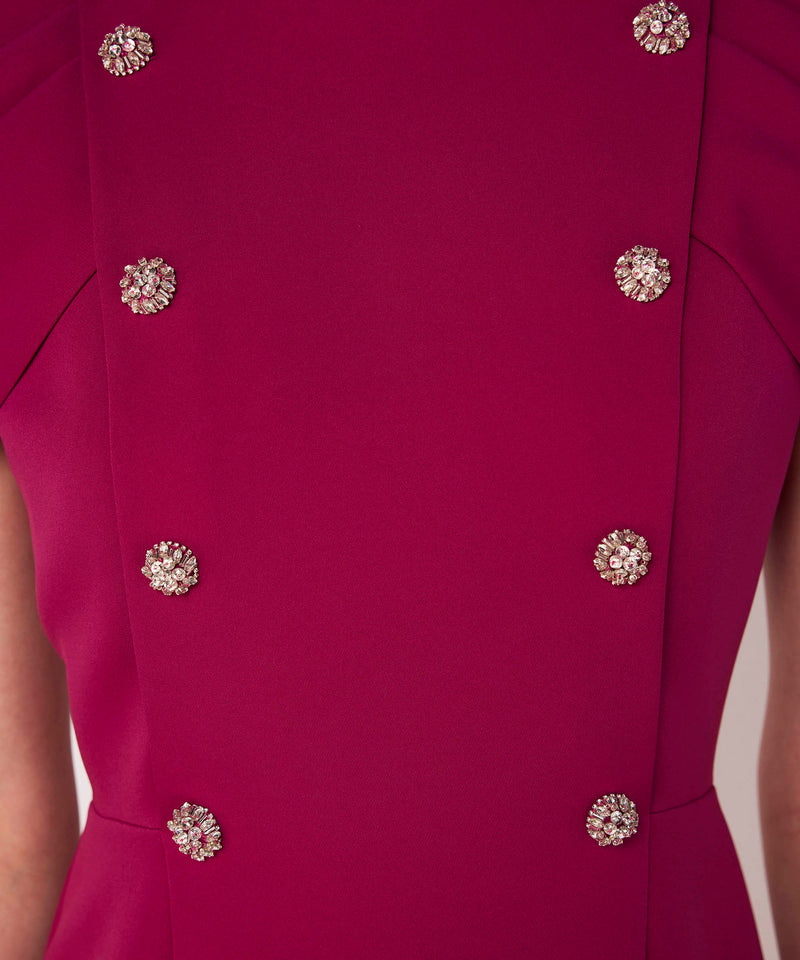 Machka Embellished Dress Dark Pink