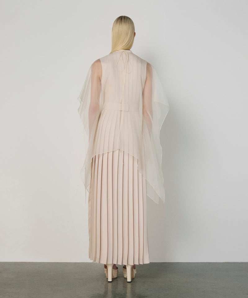 Machka Strass-Embellished Layered Dress Off White