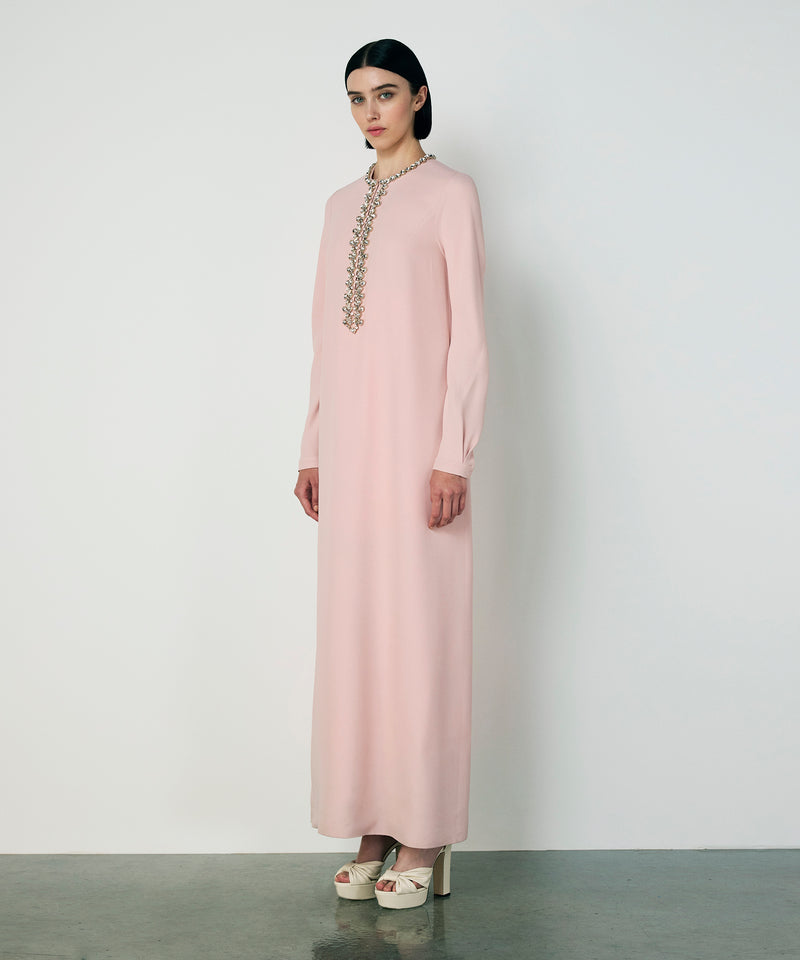 Machka Embroidered Maxi Dress Powder