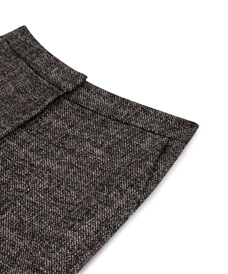 Machka Wide-Leg Wool Trousers Dark Brown