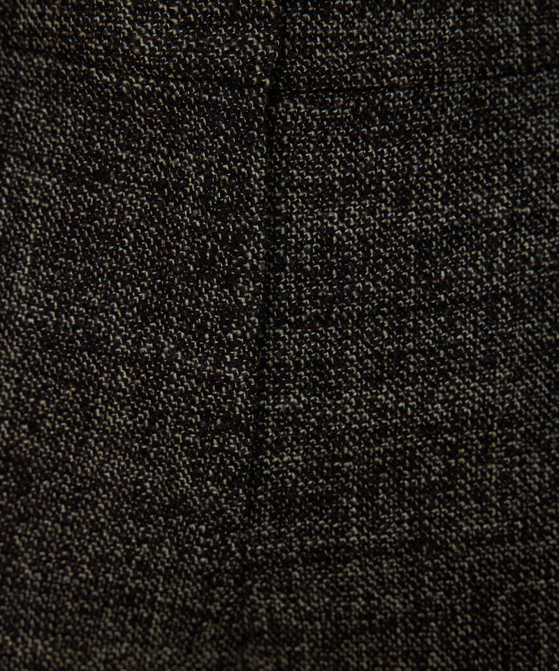 Machka Wide-Leg Wool Trousers Dark Brown