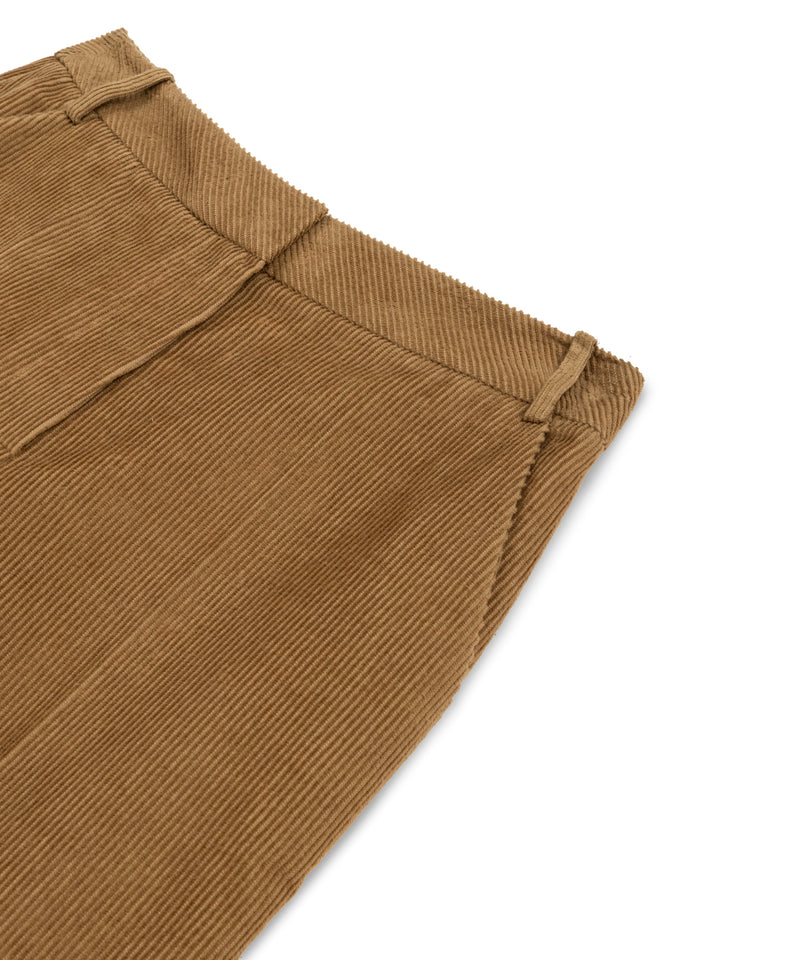 Machka Wide Leg Fit Velvet Trousers Cinnamon