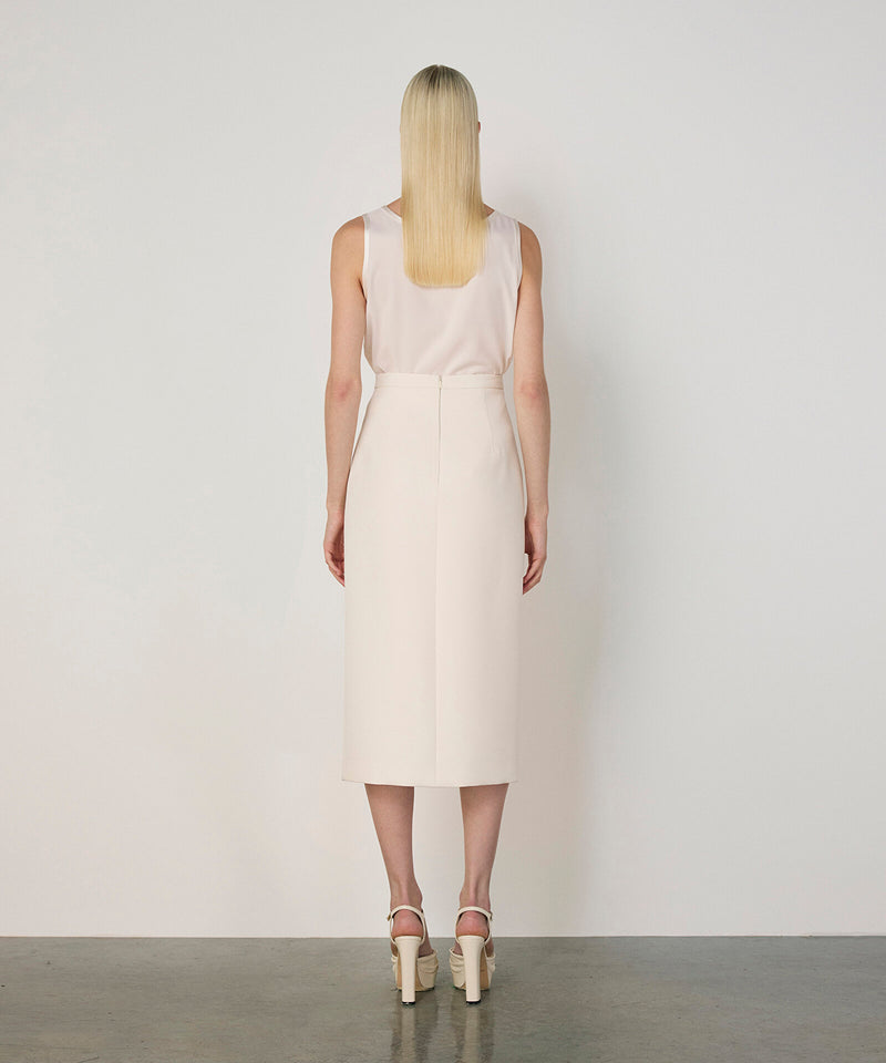 Machka Crepe Skirt Ecru