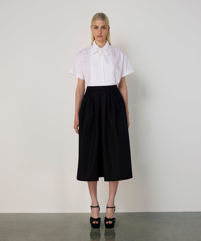 Machka Pleated Midi Skirt Black