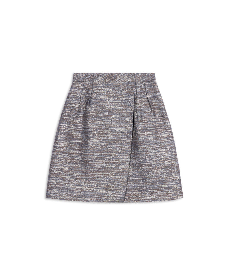 Machka Jacquard Mini Skirt Beige