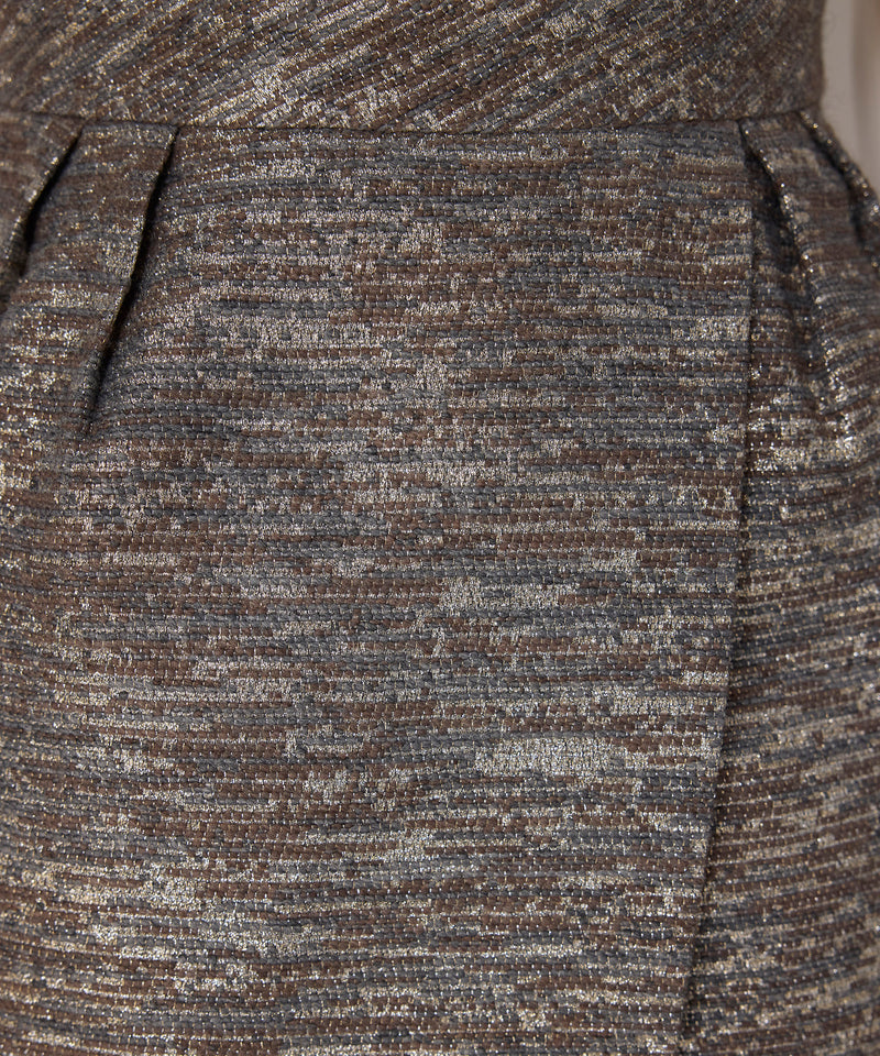 Machka Jacquard Mini Skirt Beige