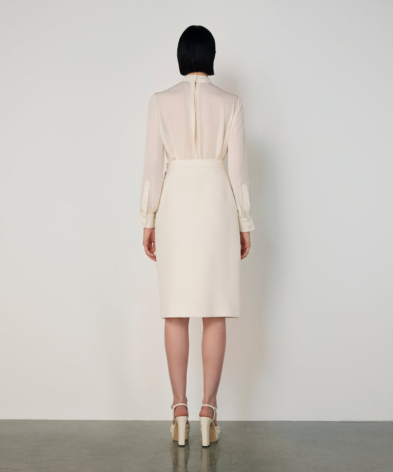Machka Embellished Skirt Ecru