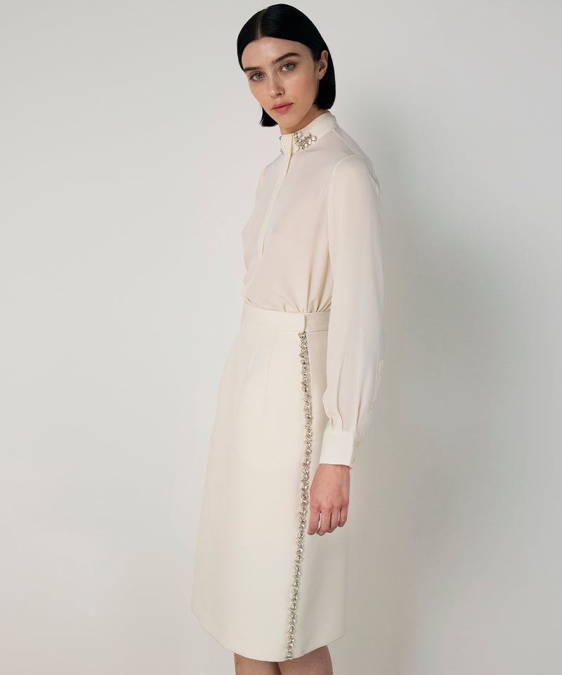 Machka Embellished Skirt Ecru