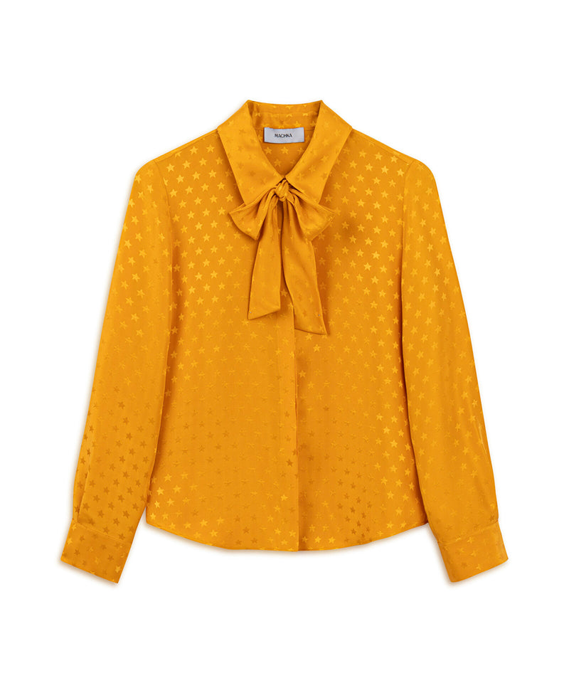 Machka Star Jacquard Blouse Orange