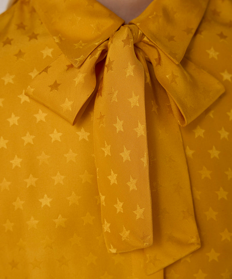 Machka Star Jacquard Blouse Orange