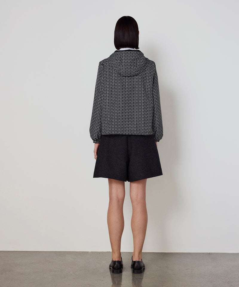 Machka Monogram Print Jacket Black