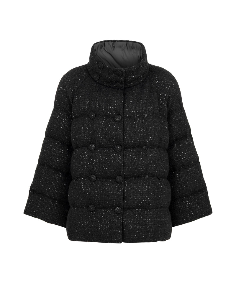 Machka Quilted Jacket With Sequins Black