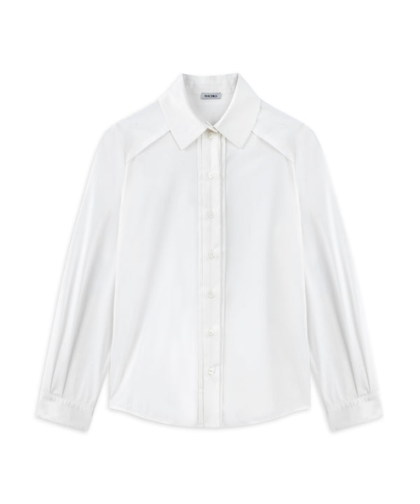 Machka Ribbed Poplin Shirt White