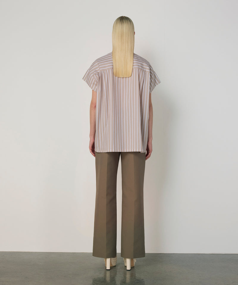 Machka Shirt With Tie Accessory Beige