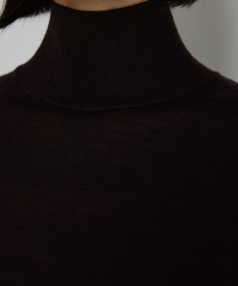 Machka Turtleneck Wool Knit Brown
