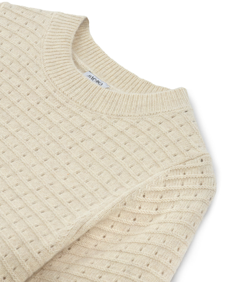 Machka Openwork Knit Beige