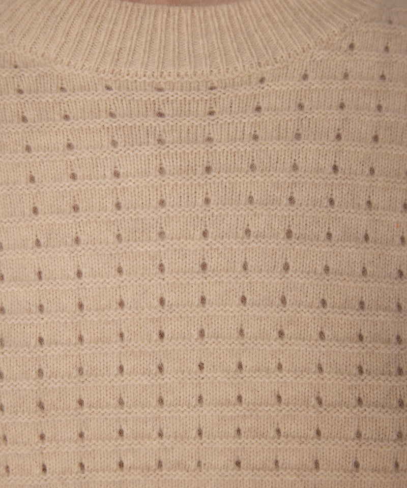 Machka Openwork Knit Beige