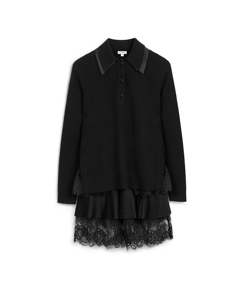 Machka Two-Piece-Look Knit Black