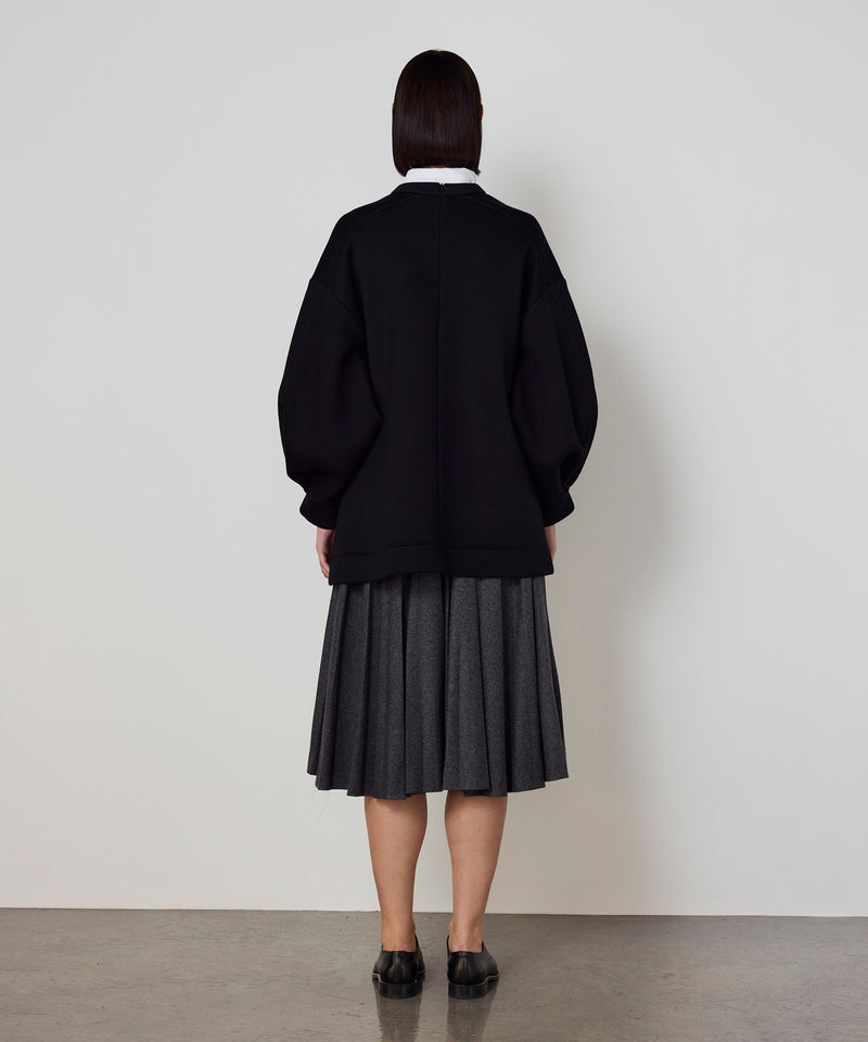 Machka Sweatshirt With Modular Floral Embroidery Black