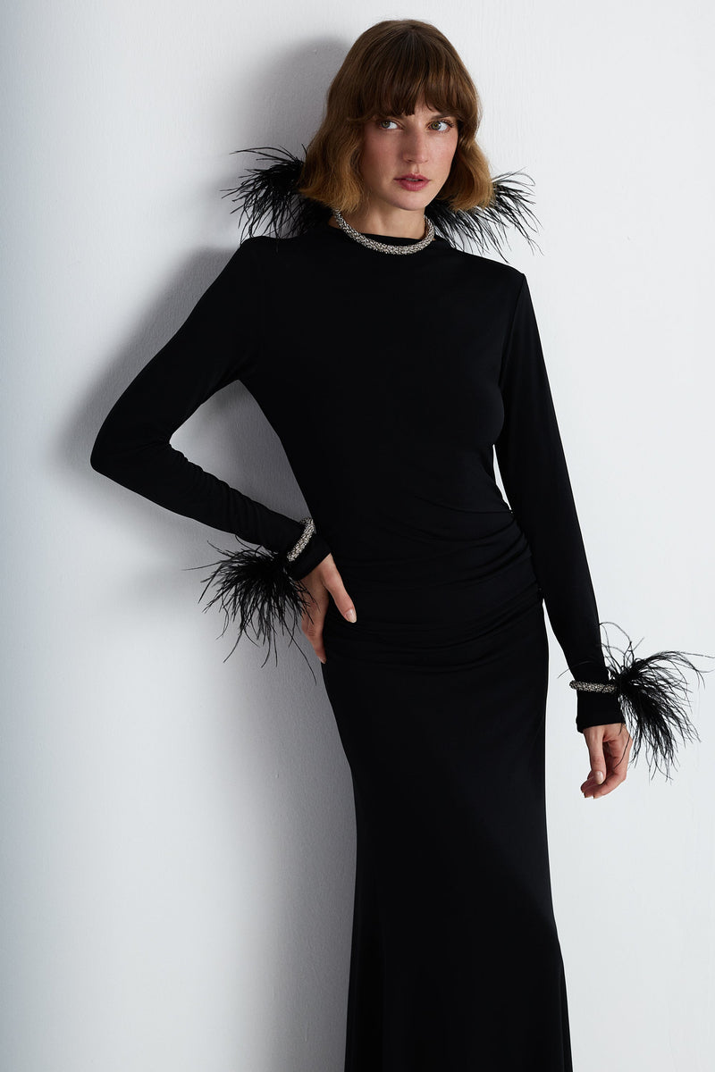 Nean Bodycon Jersey Dress Black