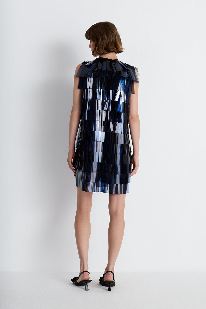 Nean Sequin Mini Dress Navy