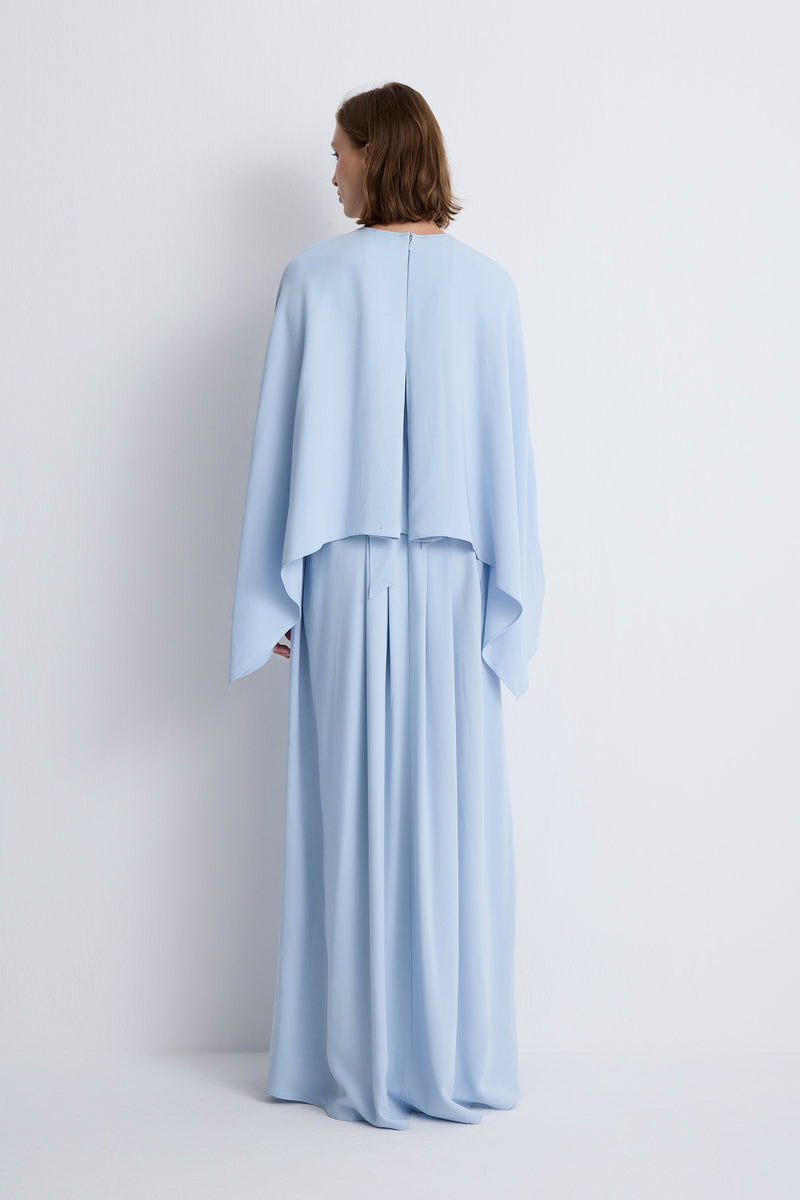 Nean Romantic Maxi Cape Dress
 Sky Blue