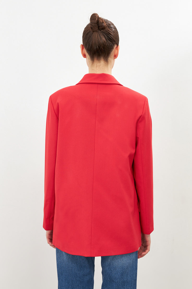 Setre Double-Breasted Jacket Red