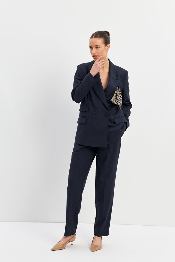Setre Double-Breasted Jacket Navy