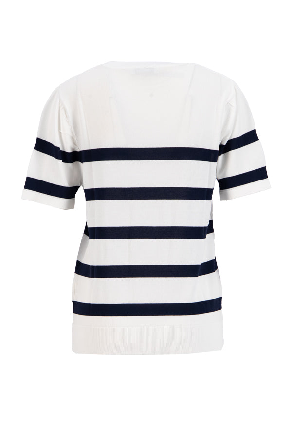 Setre Striped Pattern Knitwear Navy-White